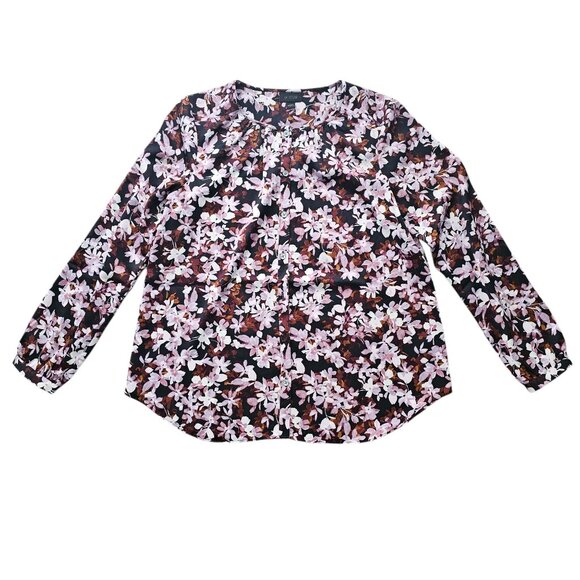Women's J Jill Wearever Collection Floral Tunic Top - Picture 1 of 6